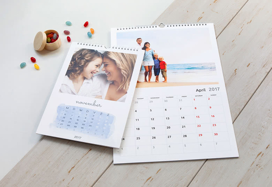 Kalender met eigen foto's - designs